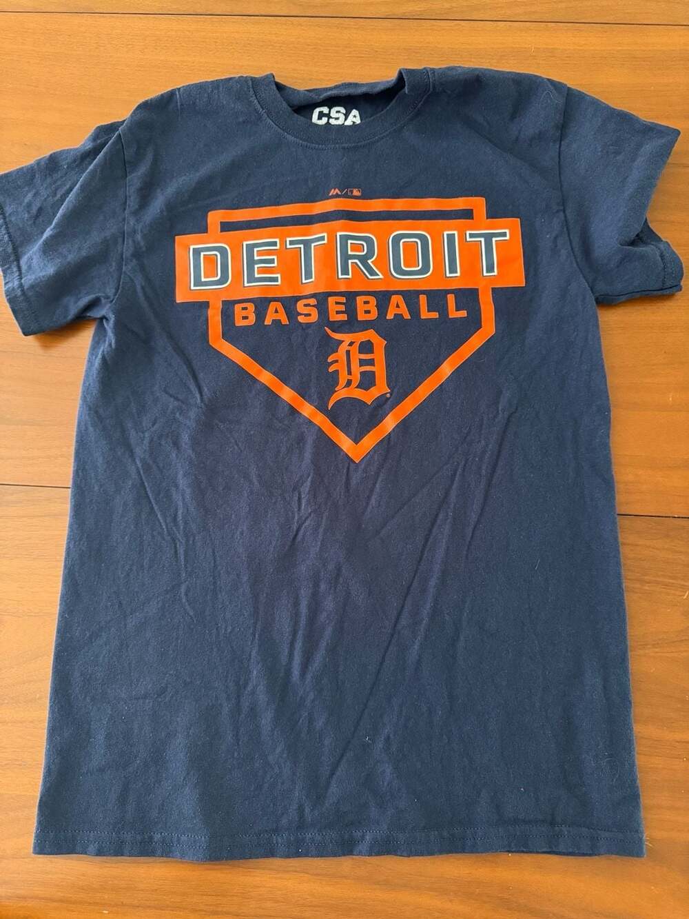 CSA Detroit Baseball Graphic T-Shirt Size Small